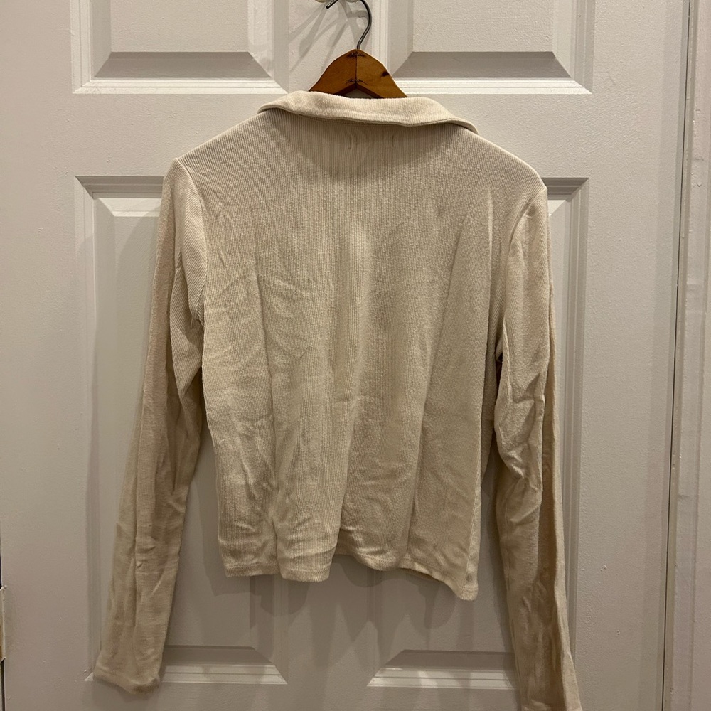 Madewell collared button up sweater
